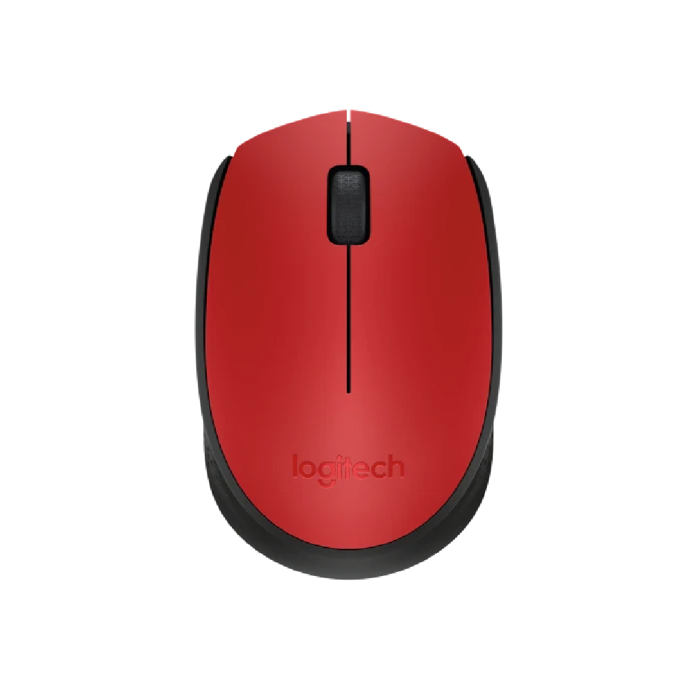 910-004941- Logitech M170 mouse inalámbrico ambidiestro rojo 960-001201 - Imagen 1