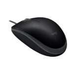 Logitech Mouse M110 Silent, cableado, color negro, 910-006756