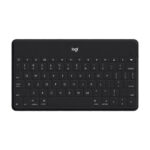 Logitech Teclado Keys bluetooth ultraligero para iPhone, iPad y Apple TV idioma inglés color negro 920-006701
