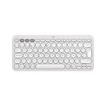Logitech Pebble Keys 2 K380s Teclado Bluetooth con teclas personalizables color blanco 920-011784