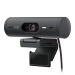 Logitech BRIO 500 Cámara web Full HD 1080p con corrección de iluminación, encuadre automático, grafito 960-001412