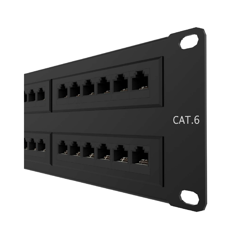 AW191NXT11-1 Nexxt Solutions Patch Panel para Montaje en Rack Cat6 19″ 48 puertos AW191NXT11 - Imagen 1