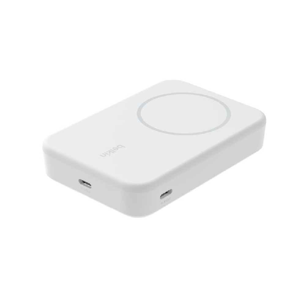 BPD008btWH-100-1-1 Belkin Batería externa magnética 10K con Qi2 (15 W) BPD008btWH - Imagen 1