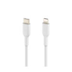 Belkin Cable USB-C a Lightning (1 m/3,3 pies, blanco) CAA003bt1MWH