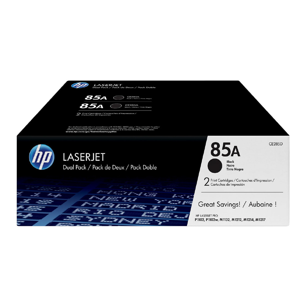 CE285AD HP 85A paquete de 2 tóners negros CE285AD - Imagen 1