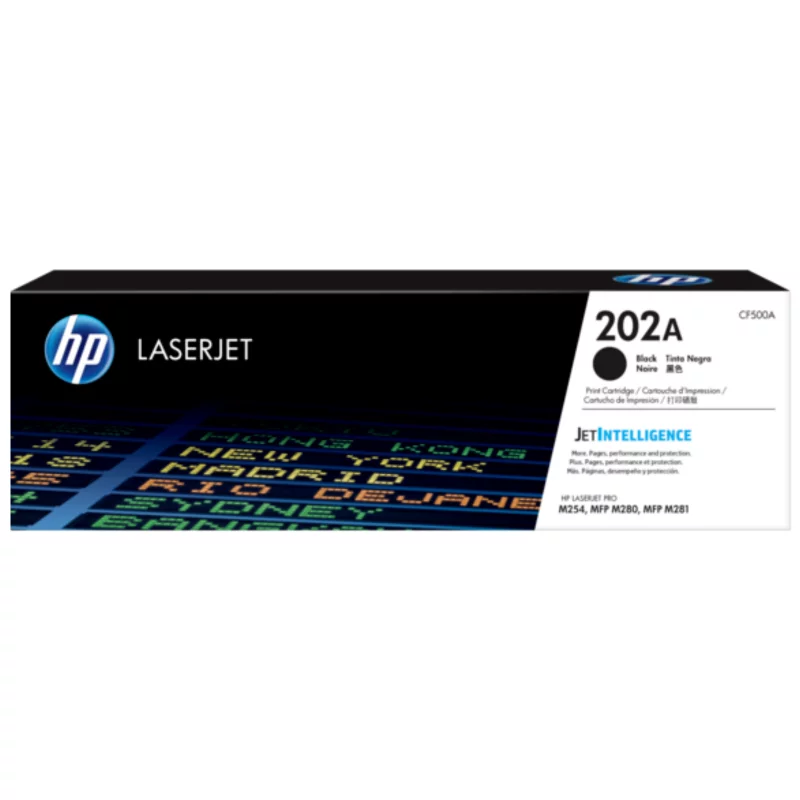 CF500A Cartucho de tóner LaserJet HP 202A negro CF500A - Imagen 1