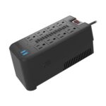 Forza Regulador automático de voltaje 1200VA/600W 8 salidas 2 USB FVR-1221USB