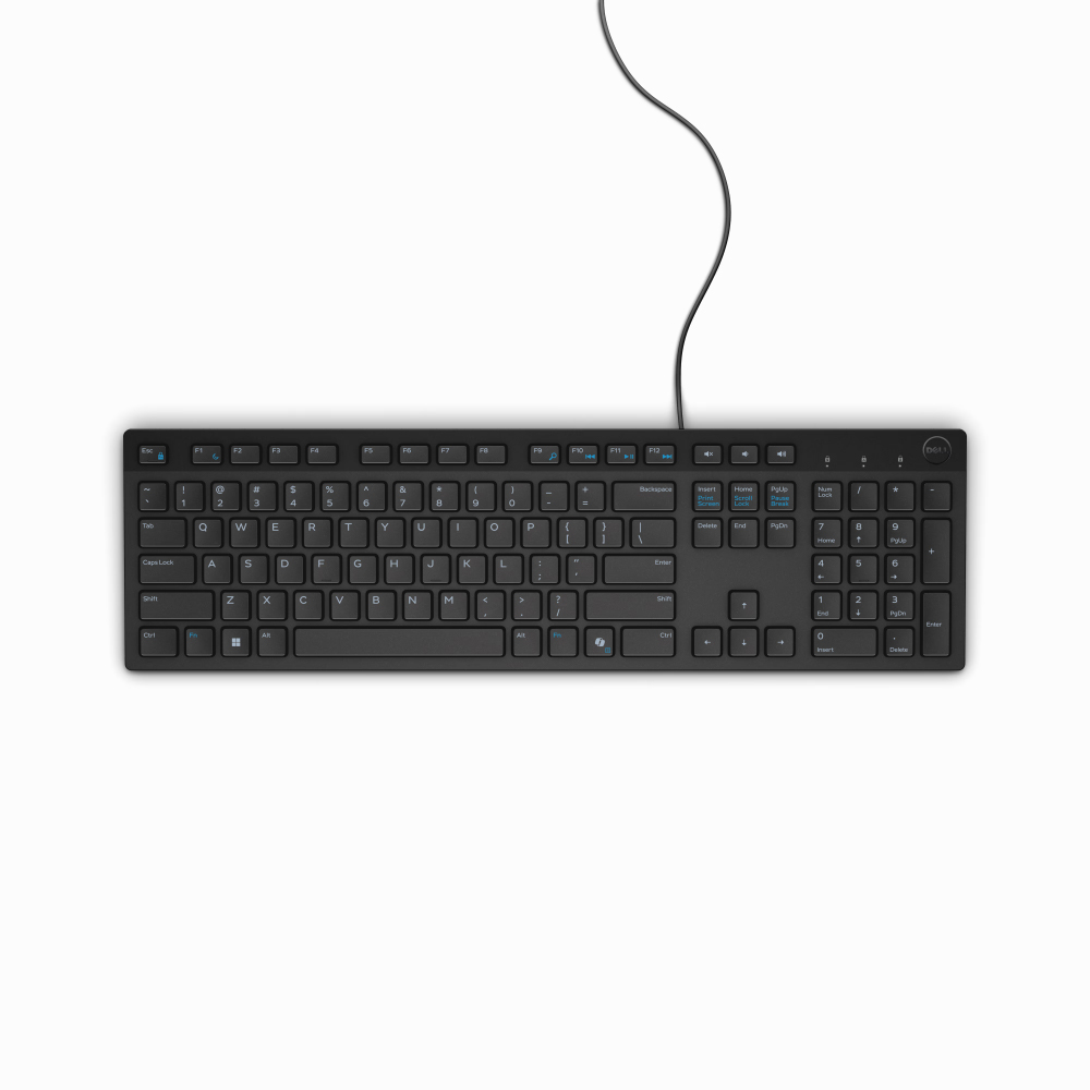 KB216-BK-US Teclado con cable Dell KB216 Inglés estadounidense Negro KB216-BK-US - Imagen 1
