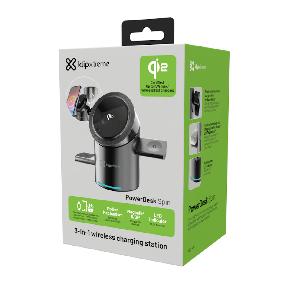 KDC-400-2 Klip Xtreme PowerDesk Spin estación de carga KDC-400 - Imagen 1