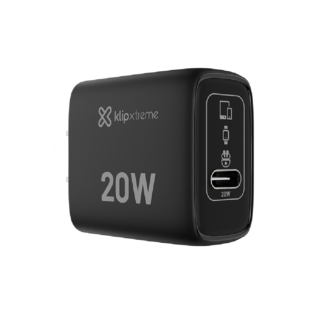 KMC-050-2 Klip Xtreme PowerWall 20 cargador de pared GaN USB-C compacto de 20 W KMC-050 - Imagen 1