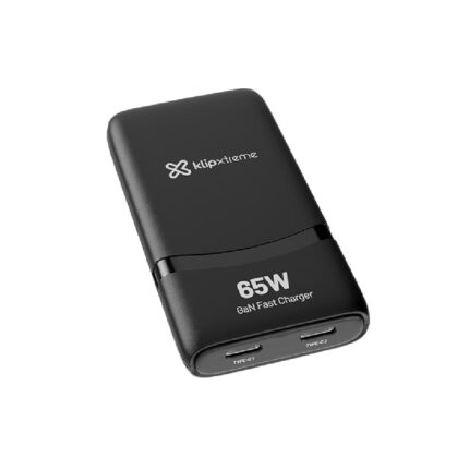 Klip Xtreme Cargador de Pared USB-C PowerWave 65W Carga Rápida y Tecnología GaN KMC-490