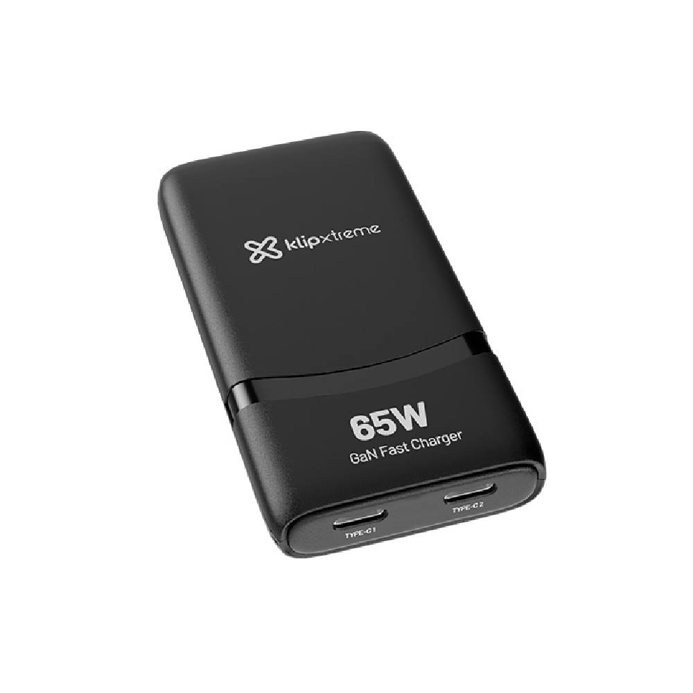 KMC-490-2 Klip Xtreme Cargador de Pared USB-C PowerWave 65W Carga Rápida y Tecnología GaN KMC-490 - Imagen 1