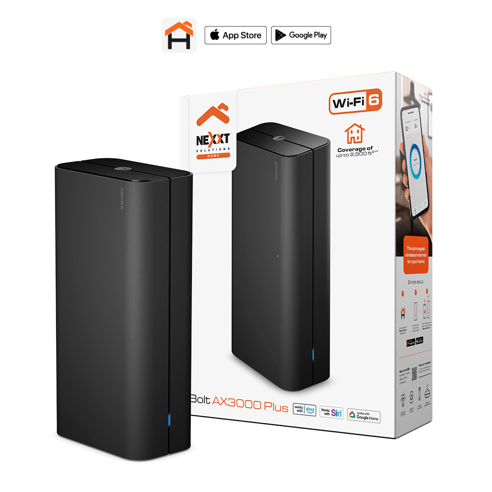 NCM-X3000- Nexxt Solutions Home Bolt AX3000 Plus Tecnología True Mesh Router NCM-X3000 - Imagen 1