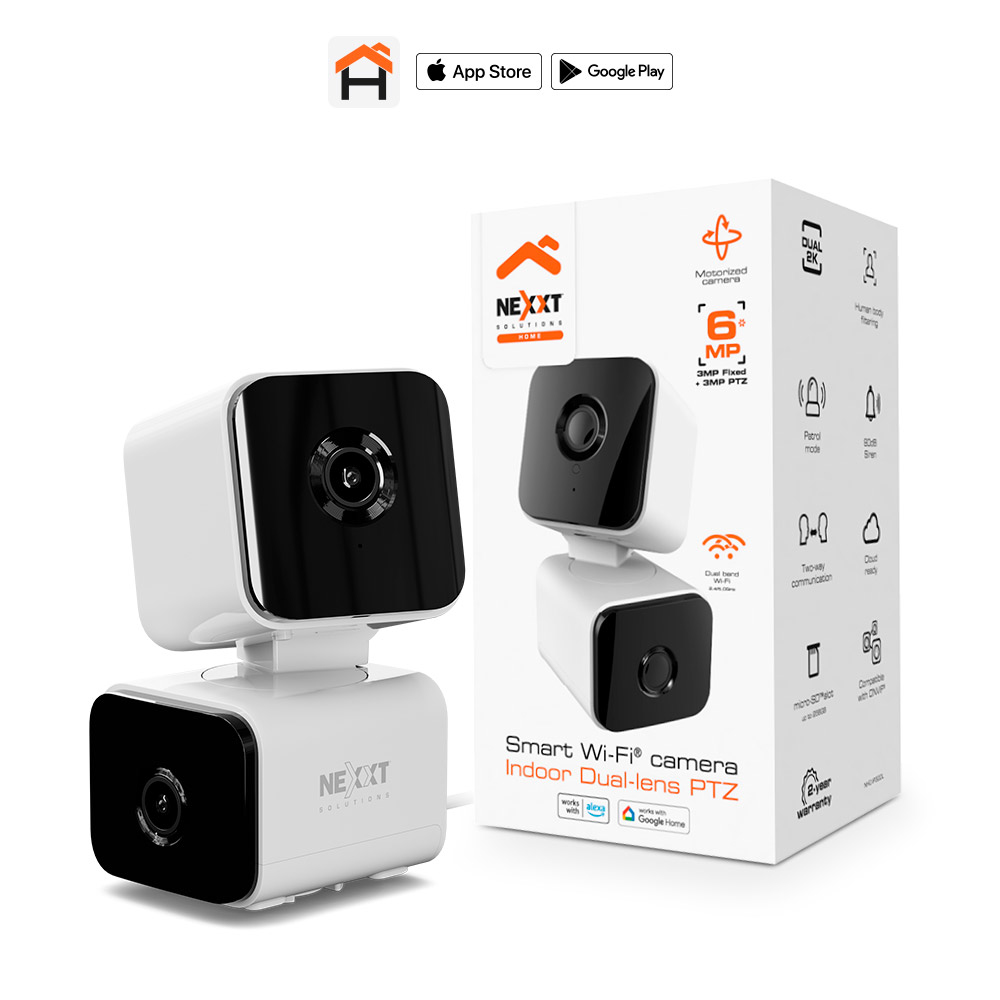 NHC-IP30DL Nexxt Solutions Home Cámara inteligente PTZ Wi-Fi de doble lente NHC-IP30DL - Imagen 1