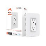 Nexxt Solutions Connectivity Tomacorriente de pared inteligente con puerto USB y conexión Wi-Fi NHE-W100