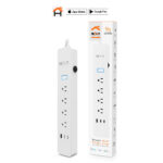 Nexxt Solutions Home Protector de sobretensión inteligente regleta Wi-Fi NHP-E710