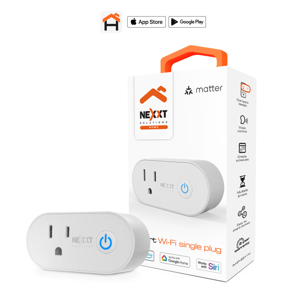 NHP-S611M-100 Nexxt Solutions Home Enchufe inteligente Wi-Fi NHP-S611M - Imagen 1