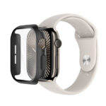 Belkin Protector de pantalla TemperedCurve 2 en 1 para Apple Watch Series 10 (46 mm/negro) OWA003fqBK