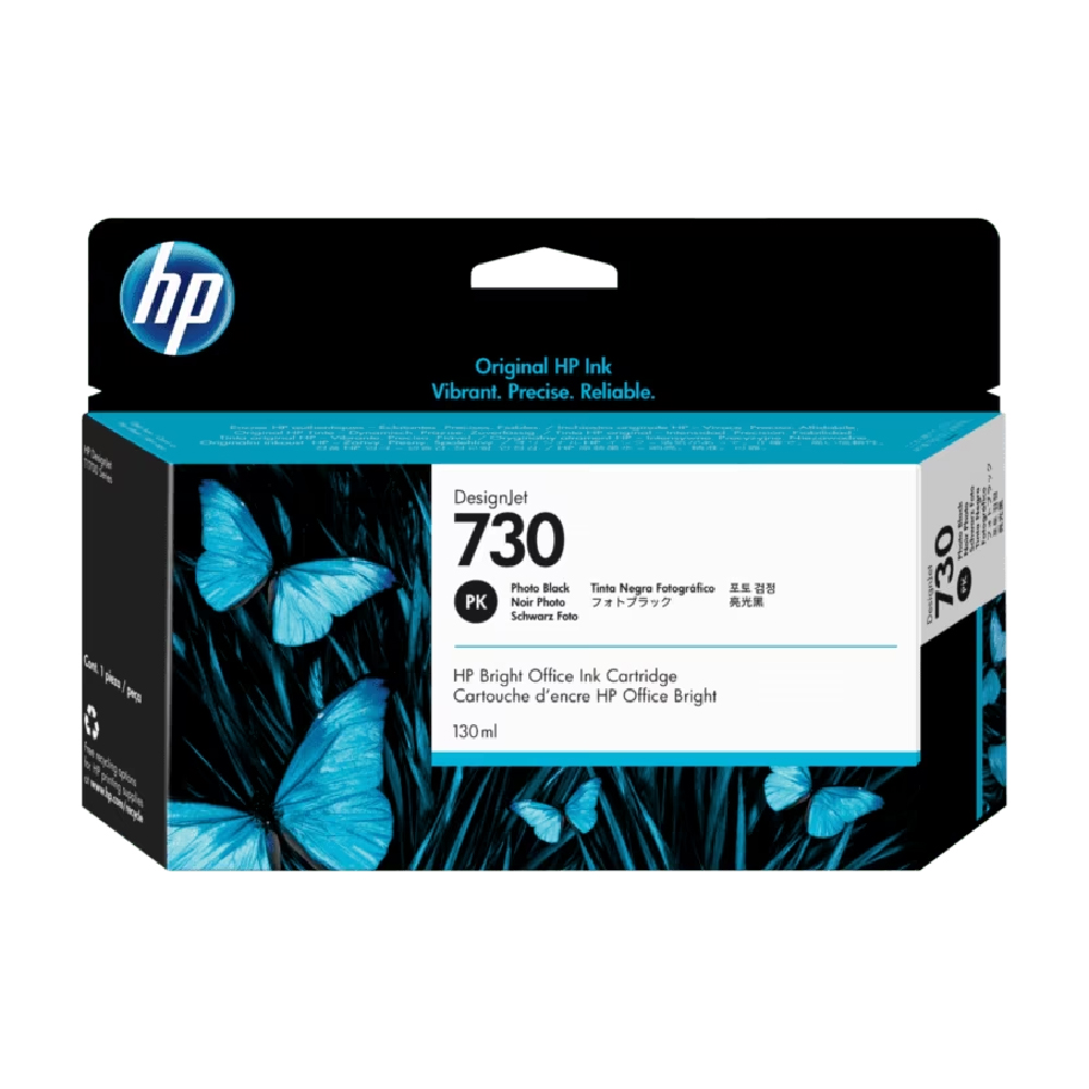 P2V67A-1 HP 730 tinta color negro 130 ml P2V67A - Imagen 1
