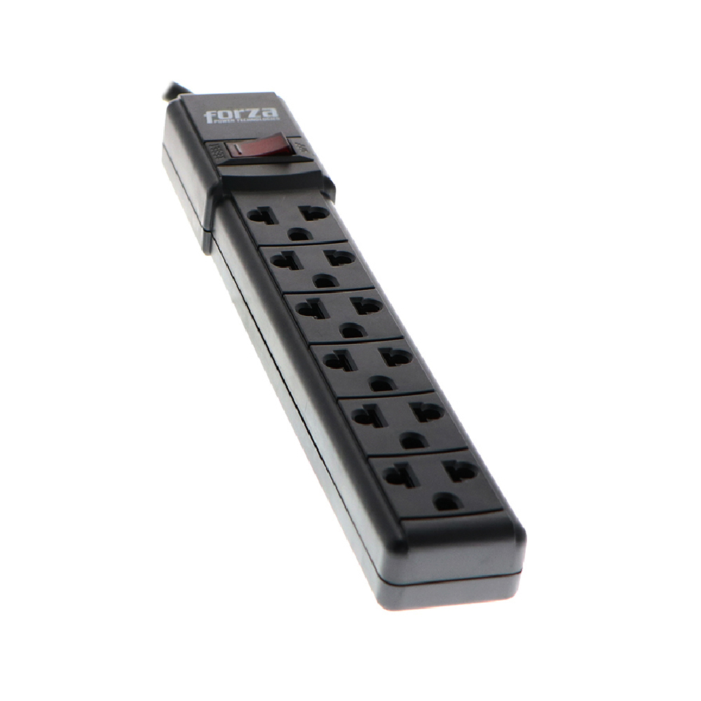 PS-001B- Forza Regleta 2200W, 6 NEMA universales, disyuntor reposición-120V/240V PS-001B - Imagen 1