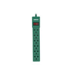 Forza regleta 110/220V 6 tomas color verde PS-001G