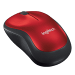 Logitech M185 Mouse inalámbrico ambidiestro (rojo) 	910-003635