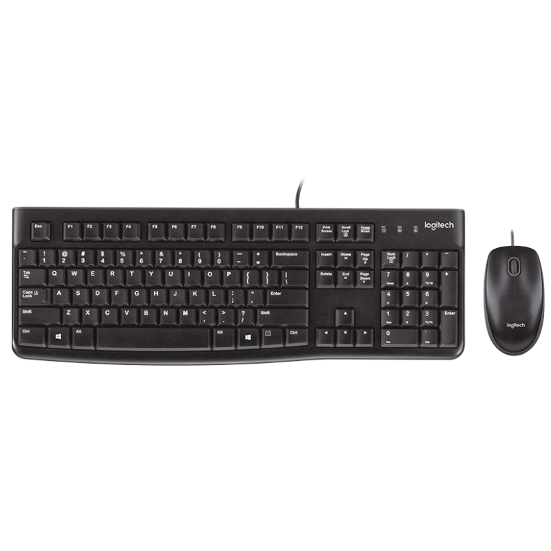 PanaloptecStore-29 Logitech MK120 Teclado y Mouse conexión cable USB 920-004428 - Imagen 1