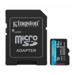 Kingston memoria microSDXC 64GB clase 10 Canvas Go Plus SDCG4/64GB