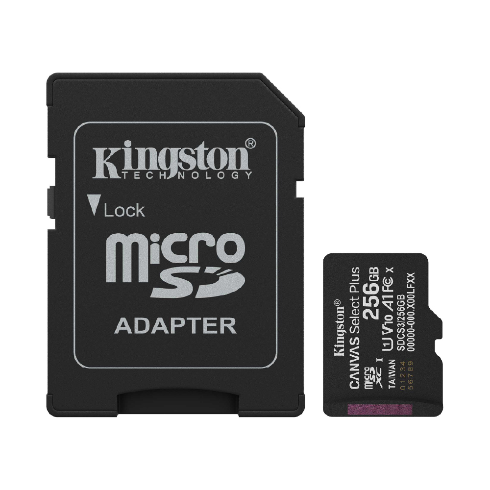 SDCS3-256GB-1 Kingston Tarjeta de memoria microSD Canvas Select Plus 256GB SDCS3/256GB - Imagen 1
