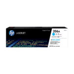 Cartucho de Tóner HP 206A Cian LaserJet Original W2111A