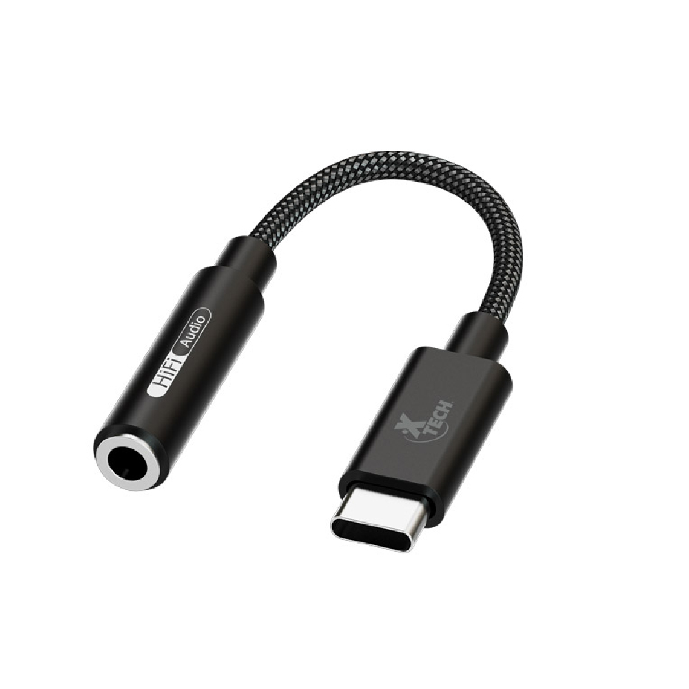 XTC-509-100-4 Xtech Adaptador de conector de auriculares USB-C macho a conector hembra de 3,5 mm XTC-509 - Imagen 1