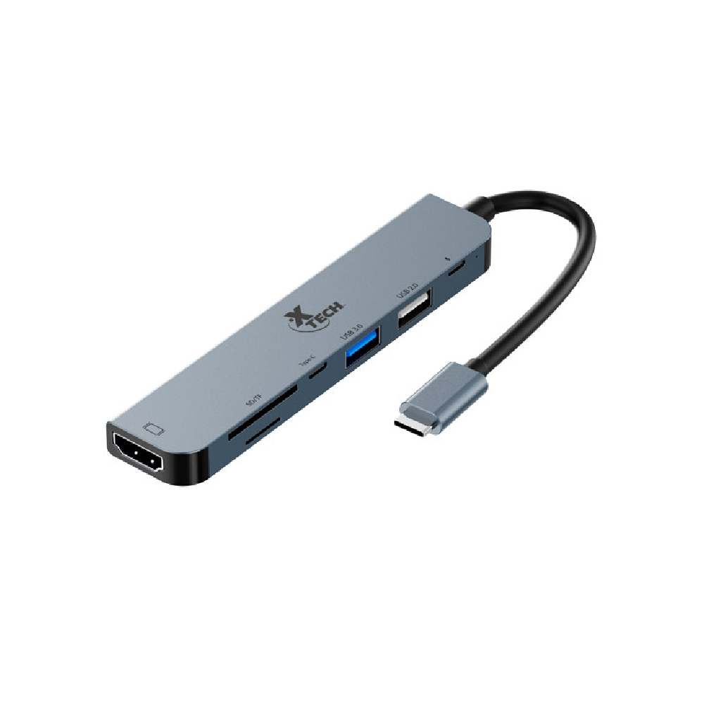 XTC-571-100-4 Xtech Hub 7 puertos USB-C XTC-571 - Imagen 1